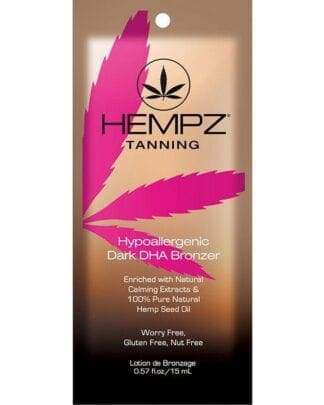 Hempz hypoallergenic dark DHA bronzer lotion.