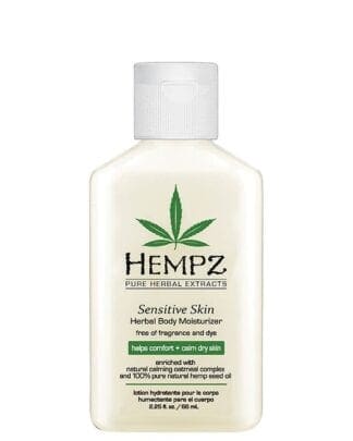 Hempz Sensitive Skin Body Moisturizer Bottle.