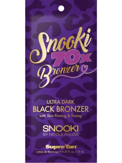 Snooki 70X Ultra Dark Black Bronzer package.