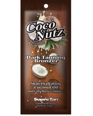 Coco Nutz dark tanning bronzer lotion.