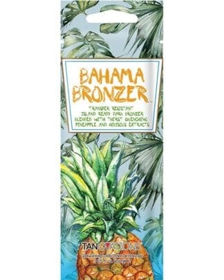 Bahama Bronzer tanning lotion with pineapple.