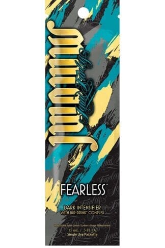 Fearless dark intensifier tanning lotion.