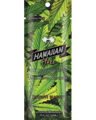 Hawaiian Haze brown sugar tanning lotion.