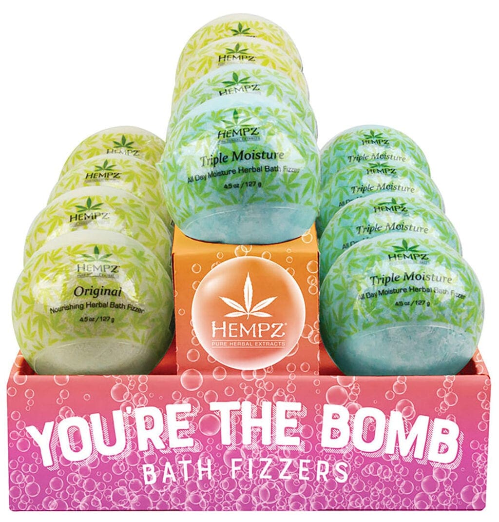 Hempz You’re The Bomb Bath Fizzers Display – Tan International Corporation