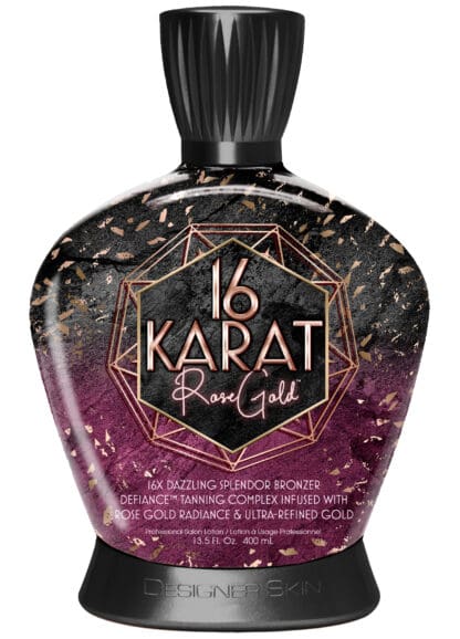 Bronzer bottle labeled "16 Karat Rose Gold."