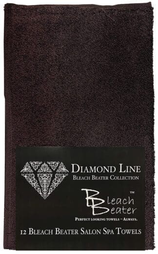 12 dark brown bleach beater salon towels.