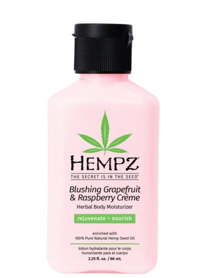 Hempz body lotion, blushing grapefruit and raspberry