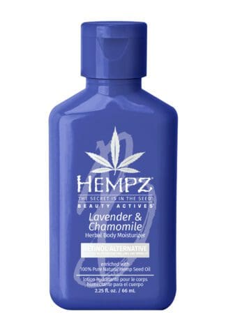 Hempz lavender & chamomile body moisturizer.
