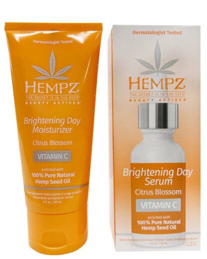 Hempz brightening day moisturizer and serum.