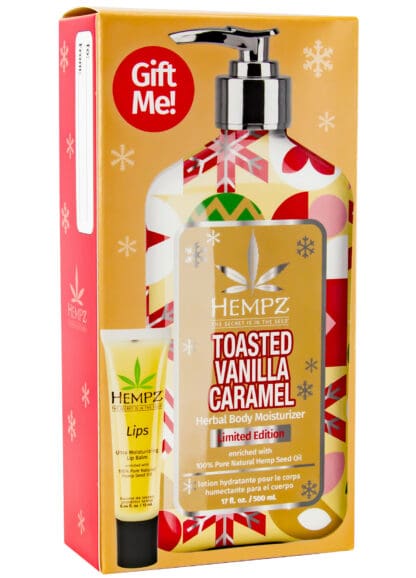 Hempz toasted vanilla caramel gift set.