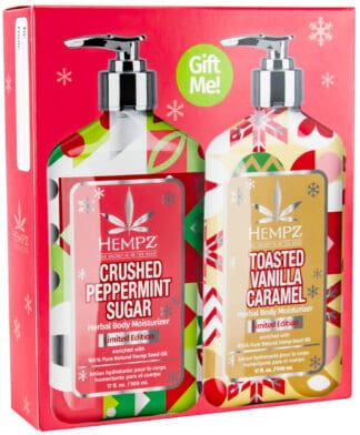 Hempz holiday body lotion gift set.