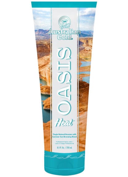 Australian Gold Oasis Heat bronzing lotion tube.