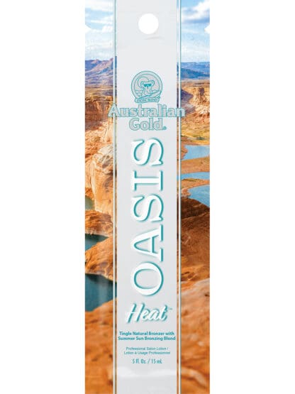 Australian Gold Oasis Heat tanning lotion packet.