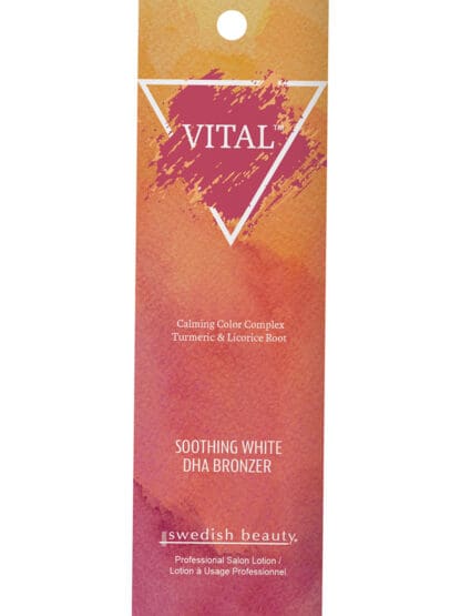 VITAL Soothing White DHA Bronzer product packaging.