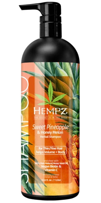Hempz pineapple melon shampoo bottle.