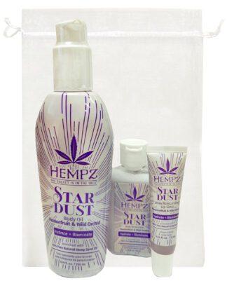 Hempz Star Dust body oil set