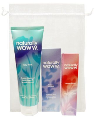 Naturally WOWW body, face, moisturizer set
