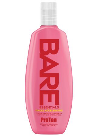 Pink ProTan BARE Essentials tanning accelerator bottle
