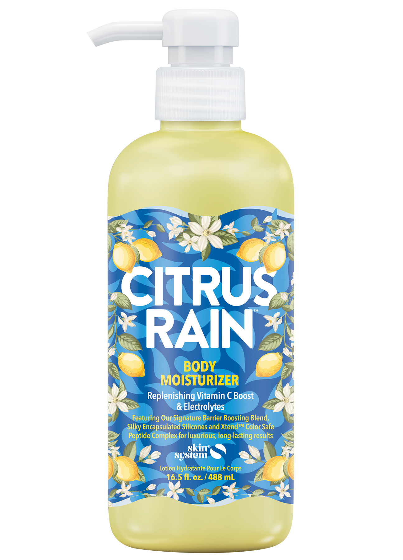 Citrus Rain body moisturizer with vitamin C.